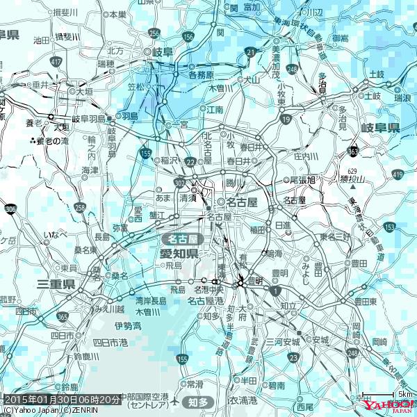 名古屋の天気(雨) 降水強度: 1.05(mm/h) 2015年01月30日 06時20分の雨雲 #雨雲bot #bot 名古屋の天気(雨) 降水強度: 1.05(mm/h) 2015年01月30日 06時20分の雨雲 #雨雲bot #bot