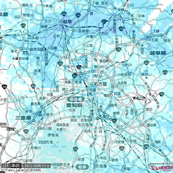 名古屋の天気(雨) 降水強度: 2.38(mm/h) 2015年01月30日 08時55分の雨雲 #雨雲bot #bot 名古屋の天気(雨) 降水強度: 2.38(mm/h) 2015年01月30日 08時55分の雨雲 #雨雲bot #bot