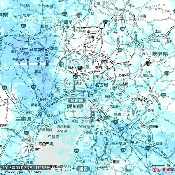名古屋の天気(雨) 降水強度: 2.88(mm/h) 2015年01月30日 11時35分の雨雲 #雨雲bot #bot 名古屋の天気(雨) 降水強度: 2.88(mm/h) 2015年01月30日 11時35分の雨雲 #雨雲bot #bot