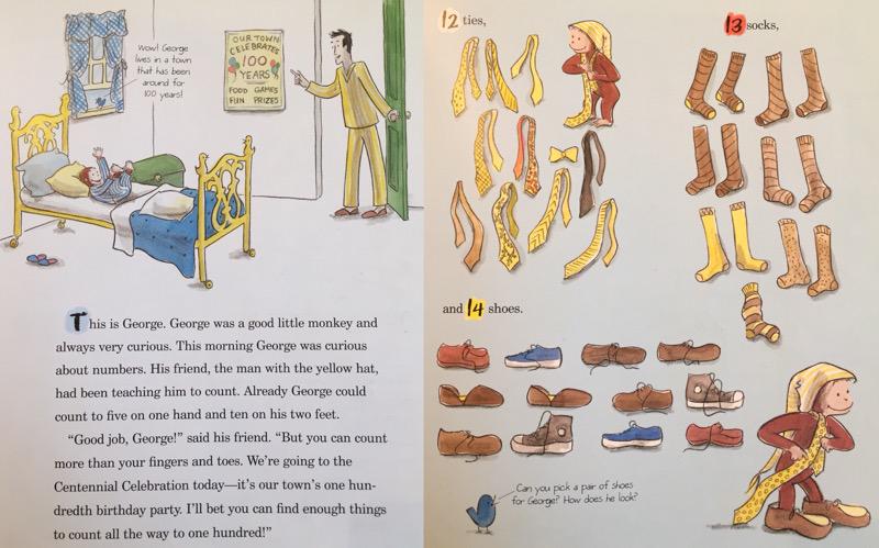 Curious George LEARNS TO COUNT from 1 to 100 おさるのジョージ。英語で1から100まで物の数を数える。 Curious George LEARNS TO COUNT from 1 to 100 おさるのジョージ。英語で1から100まで物の数を数える。