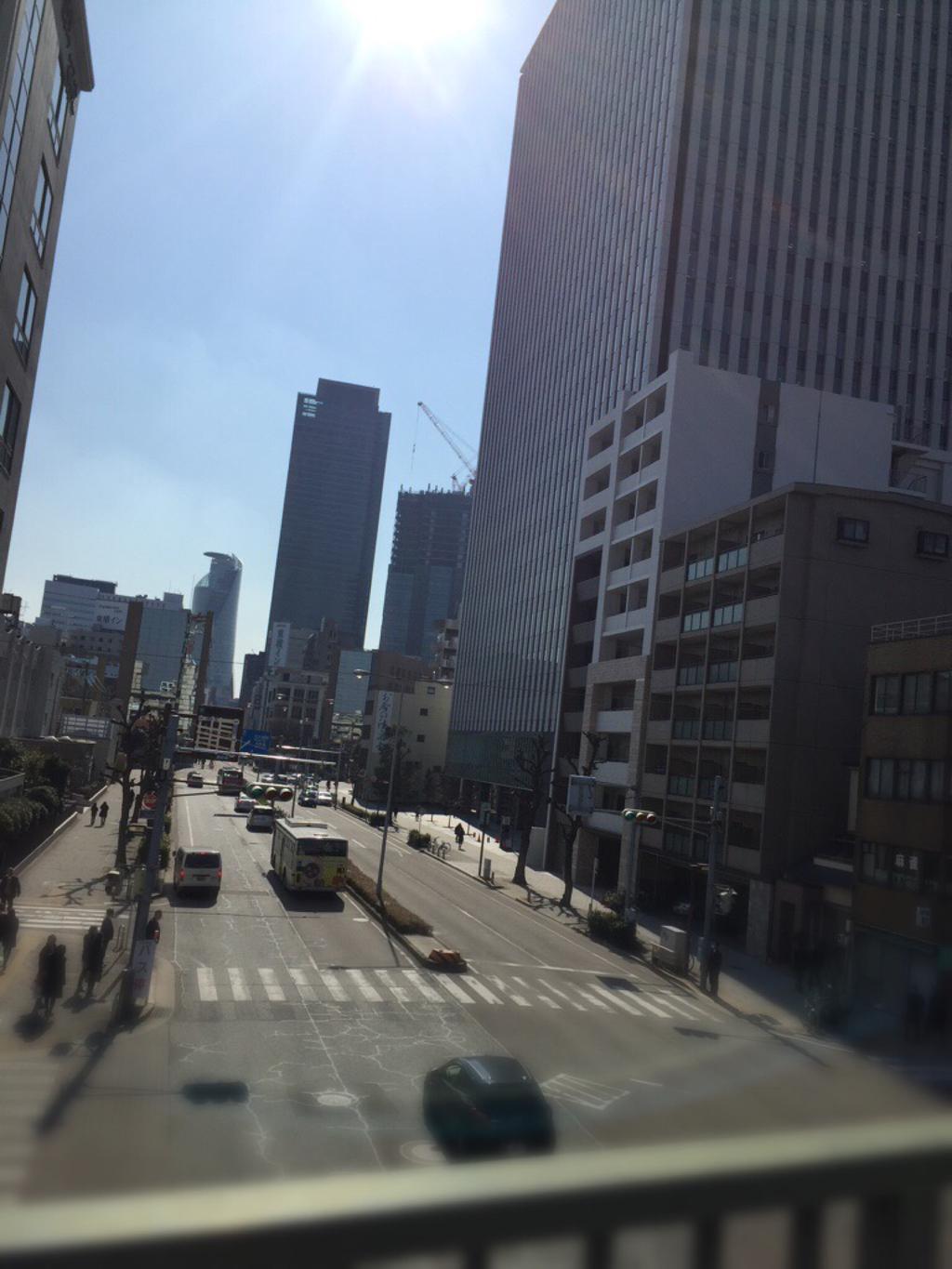 歩道橋から。 (@ 菊井通歩道橋) 歩道橋から。 (@ 菊井通歩道橋)