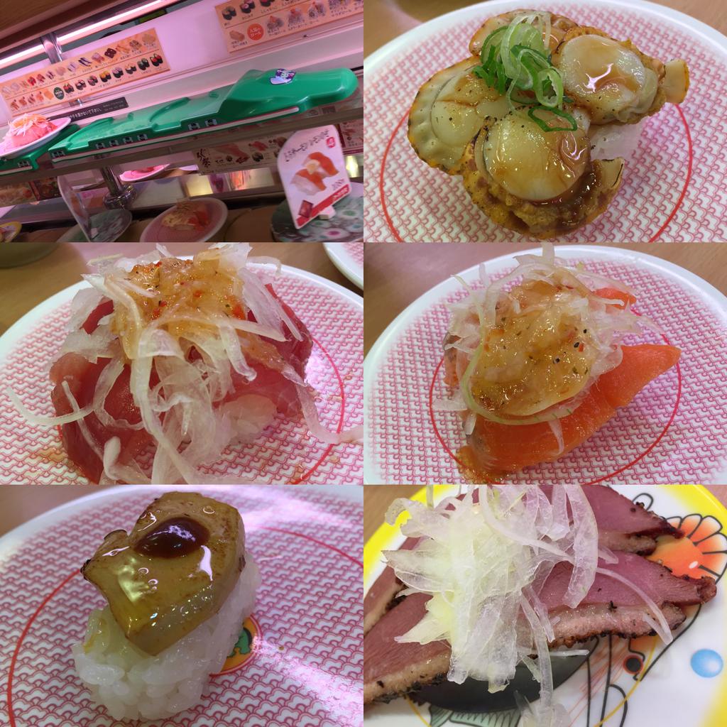 かっぱ寿司。新幹線レーン、鴨パストラミ、フォアグラ、帆立など。 (@ ニトリ 小牧店 in 小牧市, 愛知県) かっぱ寿司。新幹線レーン、鴨パストラミ、フォアグラ、帆立など。 (@ ニトリ 小牧店 in 小牧市, 愛知県)