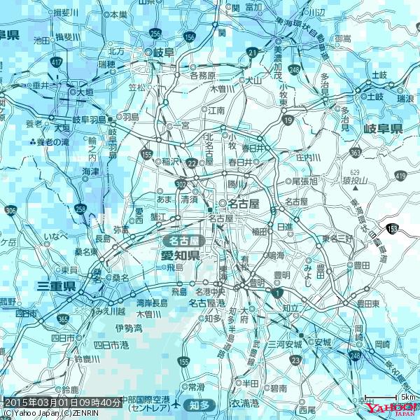 名古屋の天気(雨) 降水強度: 1.05(mm/h) 2015年03月01日 09時40分の雨雲 #雨雲bot #bot 名古屋の天気(雨) 降水強度: 1.05(mm/h) 2015年03月01日 09時40分の雨雲 #雨雲bot #bot