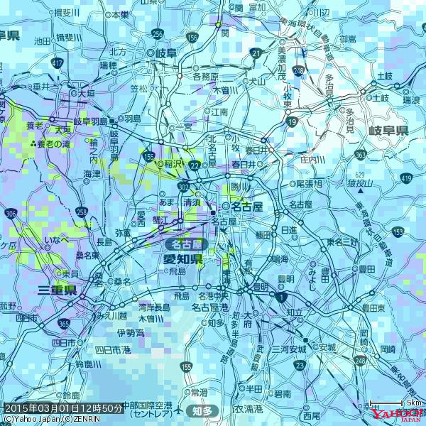 名古屋の天気(雨) 降水強度: 9.75(mm/h) 2015年03月01日 12時50分の雨雲 #雨雲bot #bot 名古屋の天気(雨) 降水強度: 9.75(mm/h) 2015年03月01日 12時50分の雨雲 #雨雲bot #bot