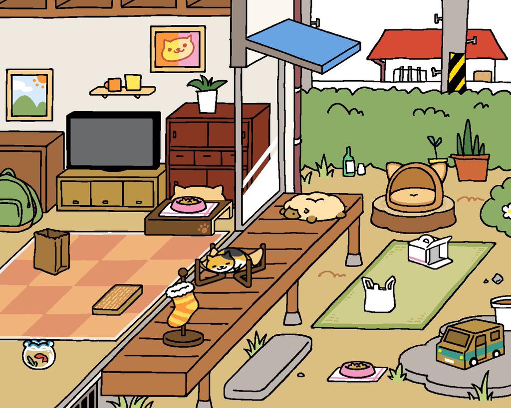 ねこあつめ みけさんがハンモックに ねこあつめ みけさんがハンモックに