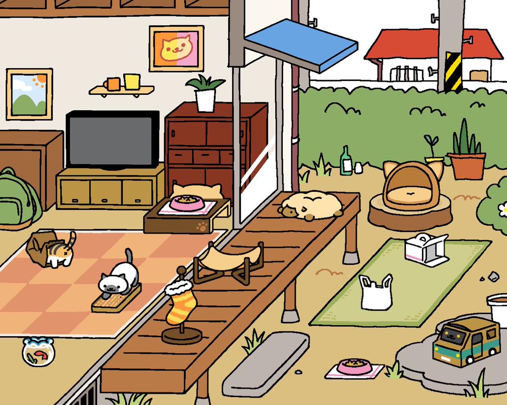 ねこあつめ ダンボールドライブが猫バス化(*ΦωΦ) ねこあつめ ダンボールドライブが猫バス化(*ΦωΦ)