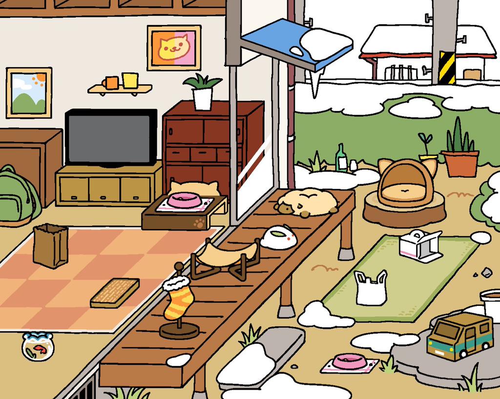 ねこあつめ 庭に雪が積もりました(*´・ω・) _(・×・_∪⌒)ο 雪うさぎもいるのよ ねこあつめ 庭に雪が積もりました(*´・ω・) _(・×・_∪⌒)ο 雪うさぎもいるのよ