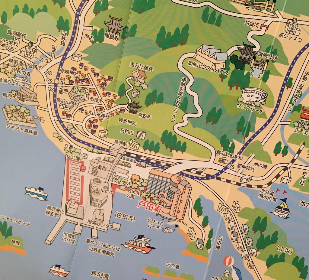 戸田家の地図。 戸田家の地図。