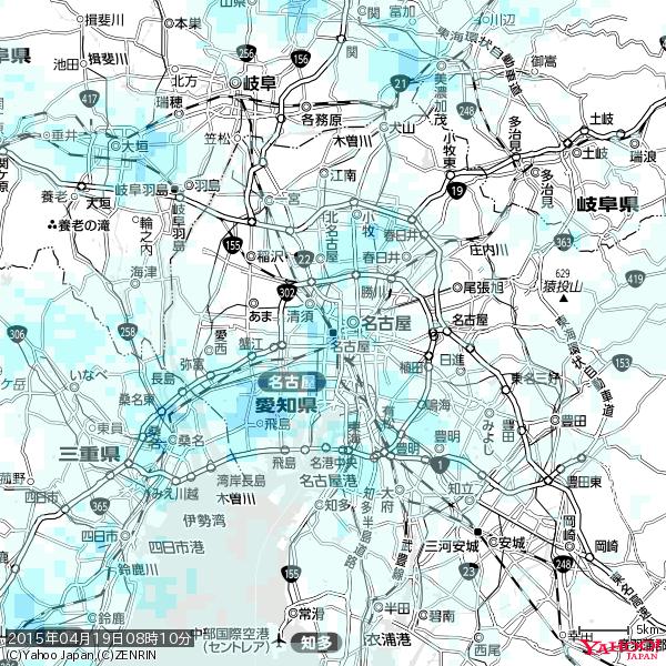 名古屋の天気(雨) 降水強度: 2.88(mm/h) 2015年04月19日 08時10分の雨雲 #雨雲bot #bot 名古屋の天気(雨) 降水強度: 2.88(mm/h) 2015年04月19日 08時10分の雨雲 #雨雲bot #bot