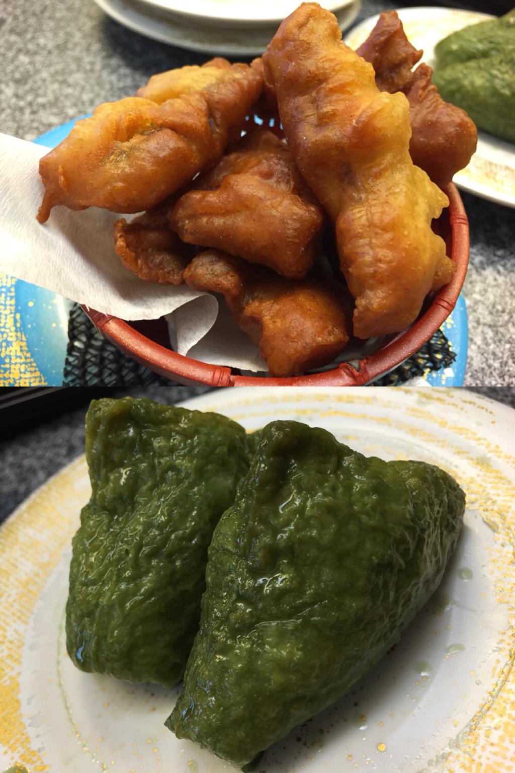サーモンナゲットと抹茶いなり at ABRI サーモンナゲットと抹茶いなり at ABRI