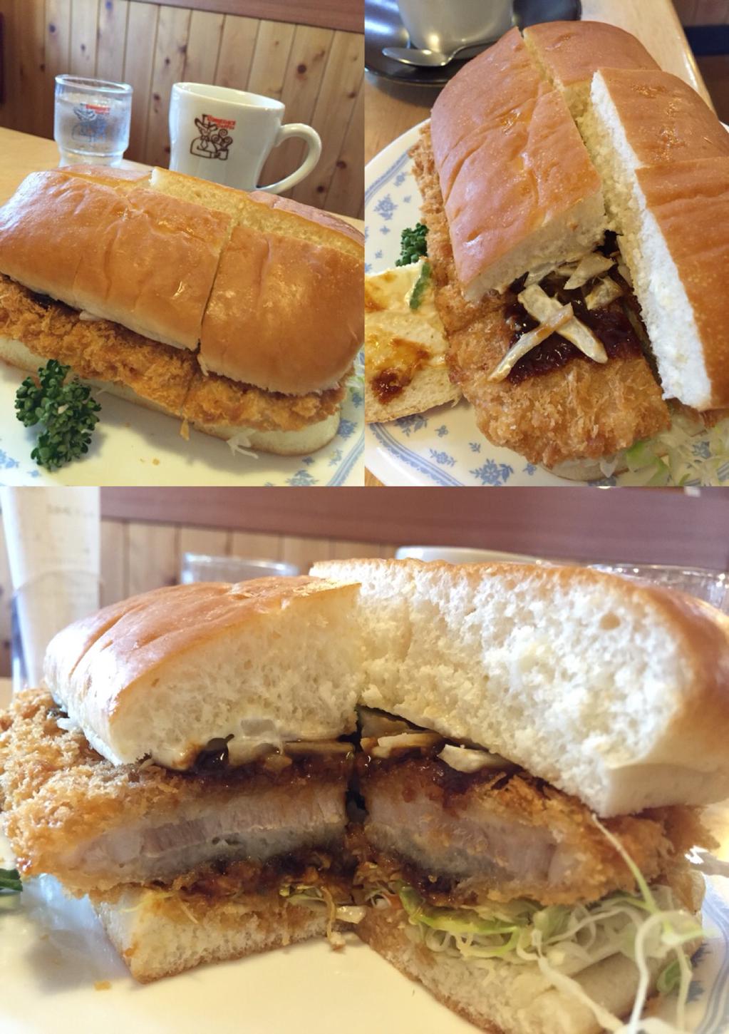 コメダ珈琲 みそカツサンド。名古屋名物の味噌カツをサンドイッチに。からしマヨネーズ入りだけど、辛くはない。普通は3つに切ってあるけど、子ども用に小さく6つに切ってもらえた(∩´∀`)∩ コメダ珈琲 みそカツサンド。名古屋名物の味噌カツをサンドイッチに。からしマヨネーズ入りだけど、辛くはない。普通は3つに切ってあるけど、子ども用に小さく6つに切ってもらえた(∩´∀`)∩