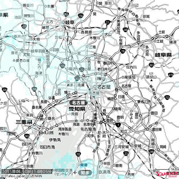 名古屋の天気(雨) 降水強度: 0.65(mm/h) 2015年06月08日 14時05分の雨雲 #雨雲bot #bot 名古屋の天気(雨) 降水強度: 0.65(mm/h) 2015年06月08日 14時05分の雨雲 #雨雲bot #bot