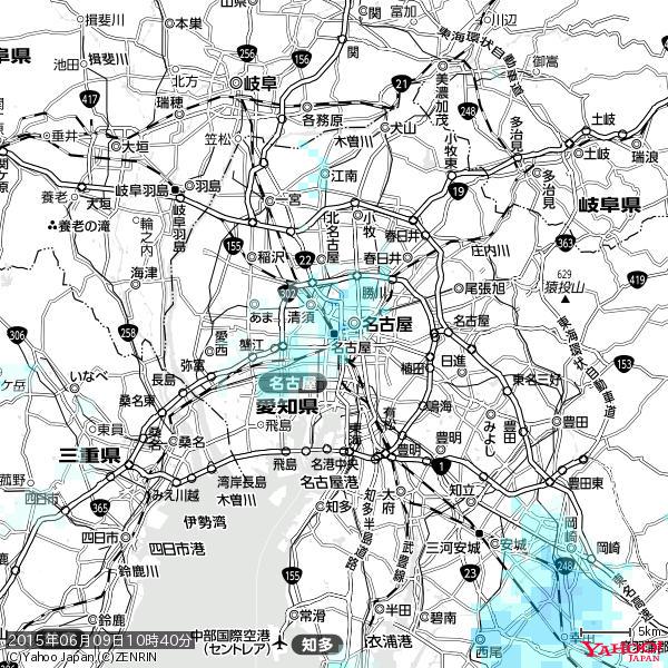 名古屋の天気(雨) 降水強度: 2.13(mm/h) 2015年06月09日 10時40分の雨雲 #雨雲bot #bot 名古屋の天気(雨) 降水強度: 2.13(mm/h) 2015年06月09日 10時40分の雨雲 #雨雲bot #bot