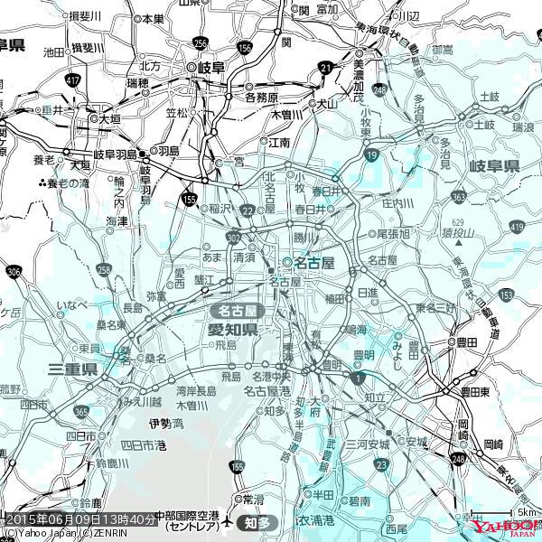 名古屋の天気(雨) 降水強度: 0.95(mm/h) 2015年06月09日 13時40分の雨雲 #雨雲bot #bot 名古屋の天気(雨) 降水強度: 0.95(mm/h) 2015年06月09日 13時40分の雨雲 #雨雲bot #bot