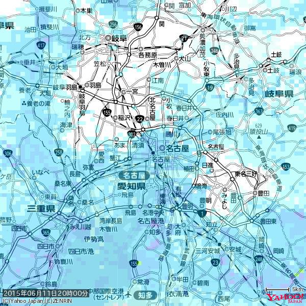 名古屋の天気(雨) 降水強度: 4.13(mm/h) 2015年06月11日 20時00分の雨雲 #雨雲bot #bot 名古屋の天気(雨) 降水強度: 4.13(mm/h) 2015年06月11日 20時00分の雨雲 #雨雲bot #bot