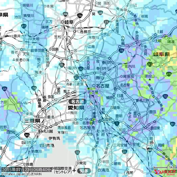 名古屋の天気(雨): やや強い雨 降水強度: 12.50(mm/h) 2015年07月23日 06時40分の雨雲 #雨雲bot #bot 名古屋の天気(雨): やや強い雨 降水強度: 12.50(mm/h) 2015年07月23日 06時40分の雨雲 #雨雲bot #bot