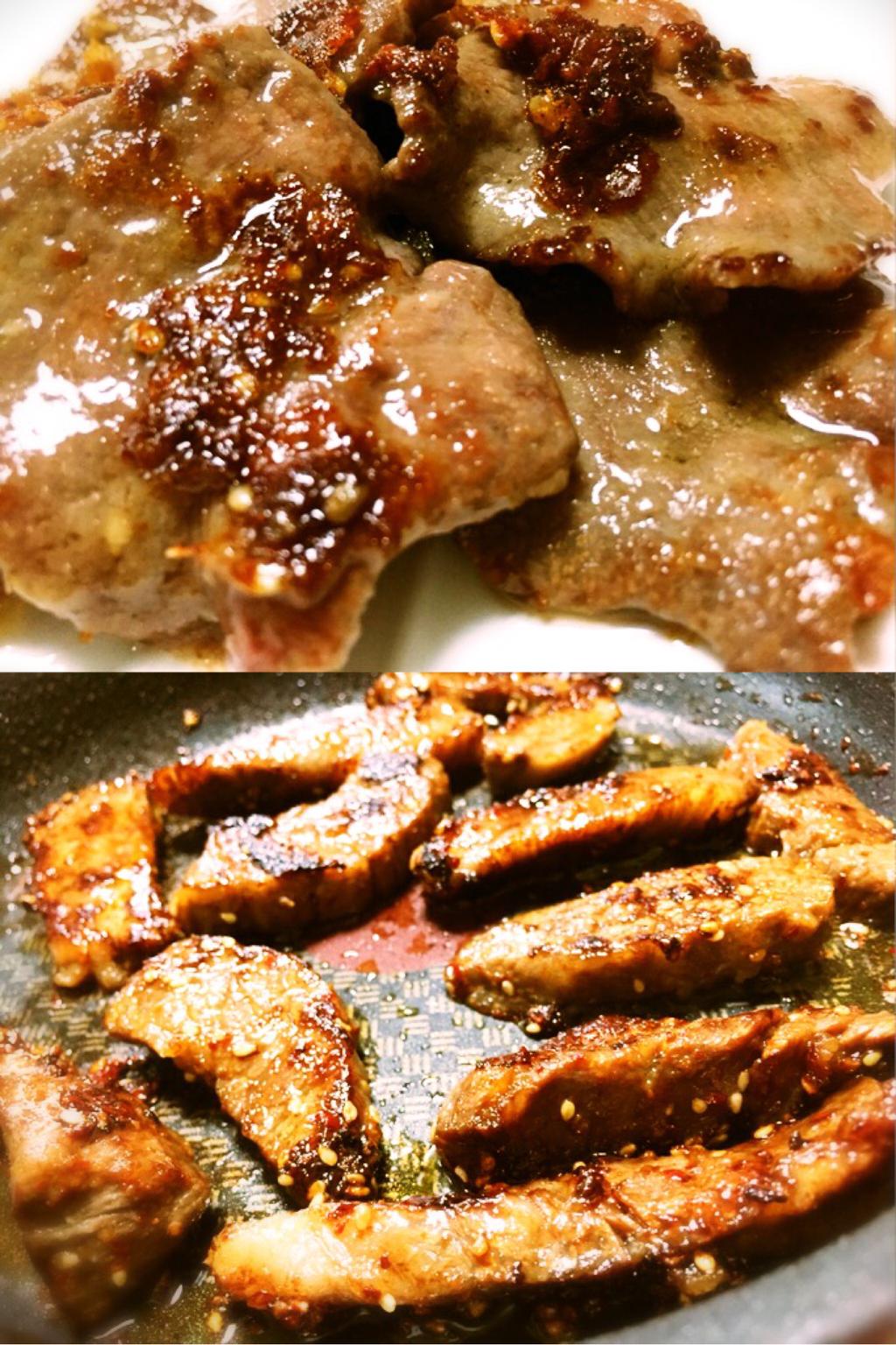 朝食に焼肉的な。牛タンうまい。 朝食に焼肉的な。牛タンうまい。