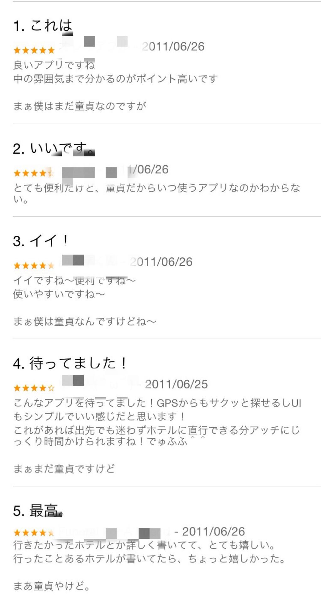 ハッピーホテルのレビューは「童貞」と付けるのがセオリーなのか(´Д` ) ハッピーホテルのレビューは「童貞」と付けるのがセオリーなのか(´Д` )