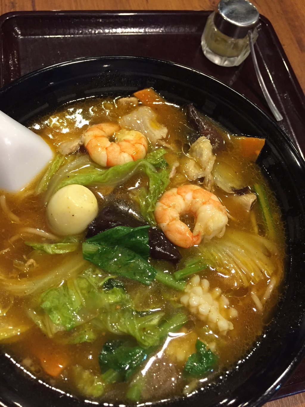 五目あんかけカレーらーめん おろししょうが付き。カレー味と中華味が選べる。 (@ 麺屋ここいち 北区新沼町店 in 名古屋市北区, 愛知県) 五目あんかけカレーらーめん おろししょうが付き。カレー味と中華味が選べる。 (@ 麺屋ここいち 北区新沼町店 in 名古屋市北区, 愛知県)