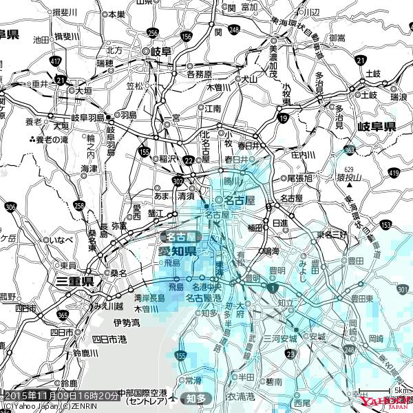 名古屋の天気(雨) 降水強度: 2.13(mm/h) 2015年11月09日 16時20分の雨雲 #雨雲bot #bot 名古屋の天気(雨) 降水強度: 2.13(mm/h) 2015年11月09日 16時20分の雨雲 #雨雲bot #bot