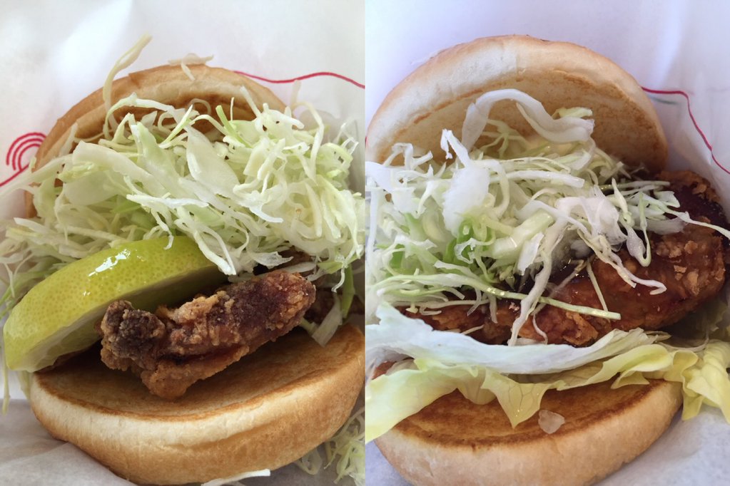 モスバーガー ご当地からあげ祭。大分 中津からあげバーガー レモン添え & 北海道 釧路ザンタレバーガー 甘酢たれ (@ モスバーガー 小牧店 - @mos_burger) モスバーガー ご当地からあげ祭。大分 中津からあげバーガー レモン添え & 北海道 釧路ザンタレバーガー 甘酢たれ (@ モスバーガー 小牧店 - @mos_burger)