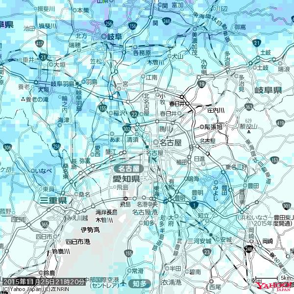 名古屋の天気(雨) 降水強度: 1.45(mm/h) 2015年11月25日 21時20分の雨雲 #雨雲bot #bot 名古屋の天気(雨) 降水強度: 1.45(mm/h) 2015年11月25日 21時20分の雨雲 #雨雲bot #bot