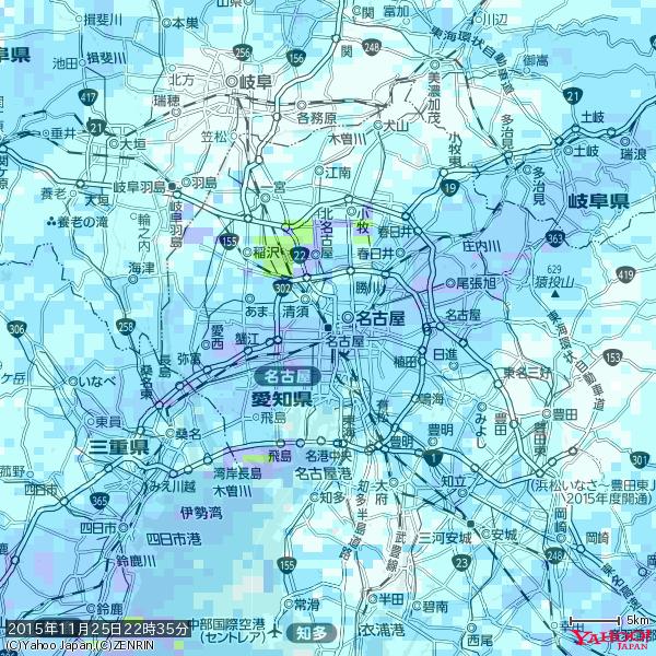 名古屋の天気(雨) 降水強度: 4.63(mm/h) 2015年11月25日 22時35分の雨雲 #雨雲bot #bot 名古屋の天気(雨) 降水強度: 4.63(mm/h) 2015年11月25日 22時35分の雨雲 #雨雲bot #bot