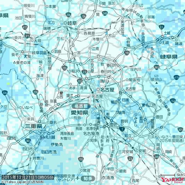 名古屋の天気(雨) 降水強度: 1.95(mm/h) 2015年12月21日 10時05分の雨雲 #雨雲bot #bot 名古屋の天気(雨) 降水強度: 1.95(mm/h) 2015年12月21日 10時05分の雨雲 #雨雲bot #bot