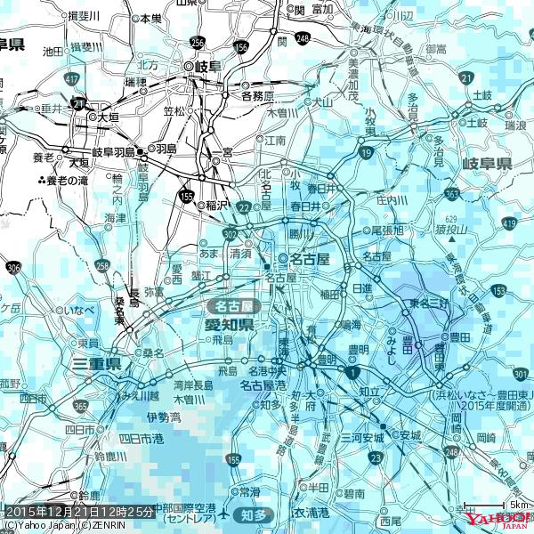 名古屋の天気(雨) 降水強度: 2.38(mm/h) 2015年12月21日 12時25分の雨雲 #雨雲bot #bot 名古屋の天気(雨) 降水強度: 2.38(mm/h) 2015年12月21日 12時25分の雨雲 #雨雲bot #bot