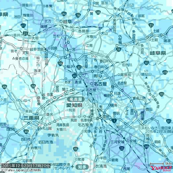名古屋の天気(雨) 降水強度: 2.88(mm/h) 2015年12月23日 17時20分の雨雲 #雨雲bot #bot 名古屋の天気(雨) 降水強度: 2.88(mm/h) 2015年12月23日 17時20分の雨雲 #雨雲bot #bot