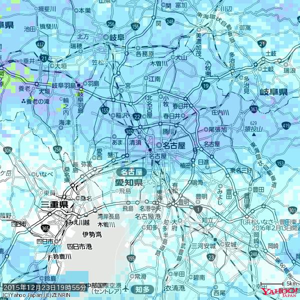 名古屋の天気(雨) 降水強度: 8.75(mm/h) 2015年12月23日 19時55分の雨雲 #雨雲bot #bot 名古屋の天気(雨) 降水強度: 8.75(mm/h) 2015年12月23日 19時55分の雨雲 #雨雲bot #bot