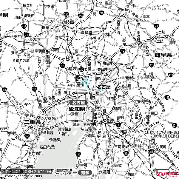 名古屋の天気(雨) 降水強度: 0.95(mm/h) 2016年01月08日 20時10分の雨雲 #雨雲bot #bot 名古屋の天気(雨) 降水強度: 0.95(mm/h) 2016年01月08日 20時10分の雨雲 #雨雲bot #bot