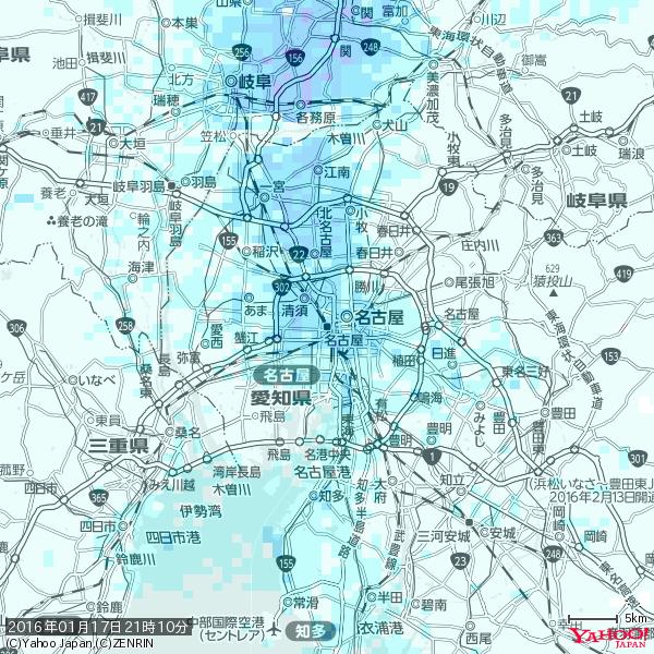 名古屋の天気(雨) 降水強度: 3.88(mm/h) 2016年01月17日 21時10分の雨雲 #雨雲bot #bot 名古屋の天気(雨) 降水強度: 3.88(mm/h) 2016年01月17日 21時10分の雨雲 #雨雲bot #bot