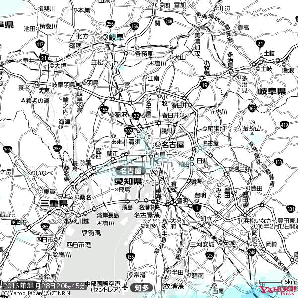名古屋の天気(雨) 降水強度: 0.65(mm/h) 2016年01月28日 20時45分の雨雲 #雨雲bot #bot 名古屋の天気(雨) 降水強度: 0.65(mm/h) 2016年01月28日 20時45分の雨雲 #雨雲bot #bot