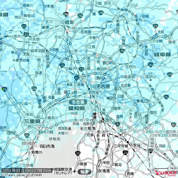 名古屋の天気(雨) 降水強度: 3.13(mm/h) 2016年01月29日 07時20分の雨雲 #雨雲bot #bot 名古屋の天気(雨) 降水強度: 3.13(mm/h) 2016年01月29日 07時20分の雨雲 #雨雲bot #bot