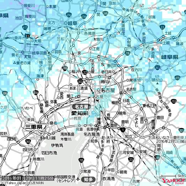 名古屋の天気(雨) 降水強度: 1.85(mm/h) 2016年01月29日 11時25分の雨雲 #雨雲bot #bot 名古屋の天気(雨) 降水強度: 1.85(mm/h) 2016年01月29日 11時25分の雨雲 #雨雲bot #bot
