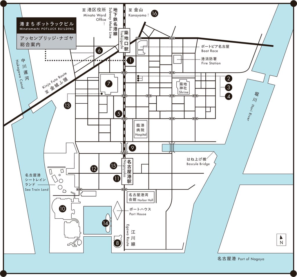地図。 アッセンブリッジ・ナゴヤ 2016│ASSEMBRIDGE NAGOYA 2016 地図。 アッセンブリッジ・ナゴヤ 2016│ASSEMBRIDGE NAGOYA 2016