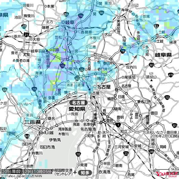 名古屋の天気(雨) 降水強度: 4.38(mm/h) 2016年02月29日 10時05分の雨雲 #雨雲bot #bot 名古屋の天気(雨) 降水強度: 4.38(mm/h) 2016年02月29日 10時05分の雨雲 #雨雲bot #bot