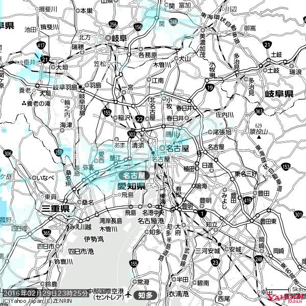 名古屋の天気(雨) 降水強度: 1.35(mm/h) 2016年02月29日 23時25分の雨雲 #雨雲bot #bot 名古屋の天気(雨) 降水強度: 1.35(mm/h) 2016年02月29日 23時25分の雨雲 #雨雲bot #bot
