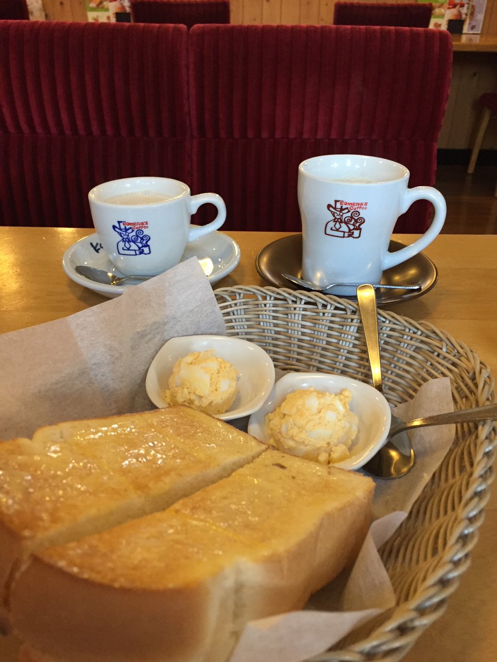 朝コメダ 選べるモーニング さくふわトースト + 手作りたまごペースト (@ コメダ珈琲店 名古屋空港東店 in 春日井市, 愛知県) 朝コメダ 選べるモーニング さくふわトースト + 手作りたまごペースト (@ コメダ珈琲店 名古屋空港東店 in 春日井市, 愛知県)