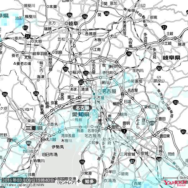 名古屋の天気(雨) 降水強度: 1.05(mm/h) 2016年03月06日 19時40分の雨雲 #雨雲bot #bot 名古屋の天気(雨) 降水強度: 1.05(mm/h) 2016年03月06日 19時40分の雨雲 #雨雲bot #bot