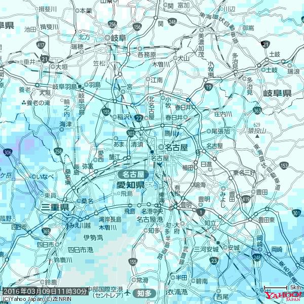 名古屋の天気(雨) 降水強度: 2.38(mm/h) 2016年03月09日 11時30分の雨雲 #雨雲bot #bot 名古屋の天気(雨) 降水強度: 2.38(mm/h) 2016年03月09日 11時30分の雨雲 #雨雲bot #bot