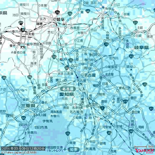 名古屋の天気(雨) 降水強度: 4.38(mm/h) 2016年03月09日 12時20分の雨雲 #雨雲bot #bot 名古屋の天気(雨) 降水強度: 4.38(mm/h) 2016年03月09日 12時20分の雨雲 #雨雲bot #bot