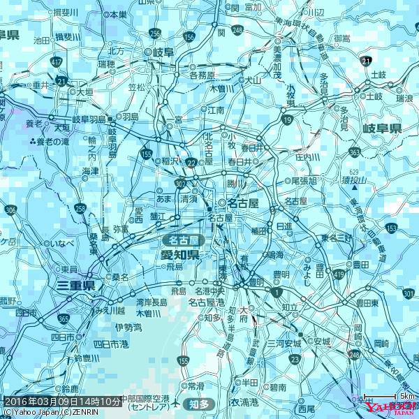 名古屋の天気(雨) 降水強度: 3.13(mm/h) 2016年03月09日 14時10分の雨雲 #雨雲bot #bot 名古屋の天気(雨) 降水強度: 3.13(mm/h) 2016年03月09日 14時10分の雨雲 #雨雲bot #bot