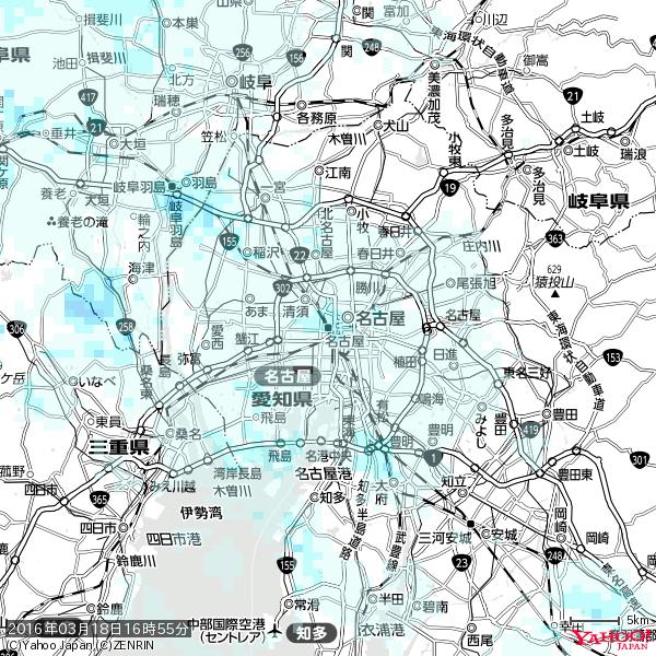 名古屋の天気(雨) 降水強度: 1.25(mm/h) 2016年03月18日 16時55分の雨雲 #雨雲bot #bot 名古屋の天気(雨) 降水強度: 1.25(mm/h) 2016年03月18日 16時55分の雨雲 #雨雲bot #bot