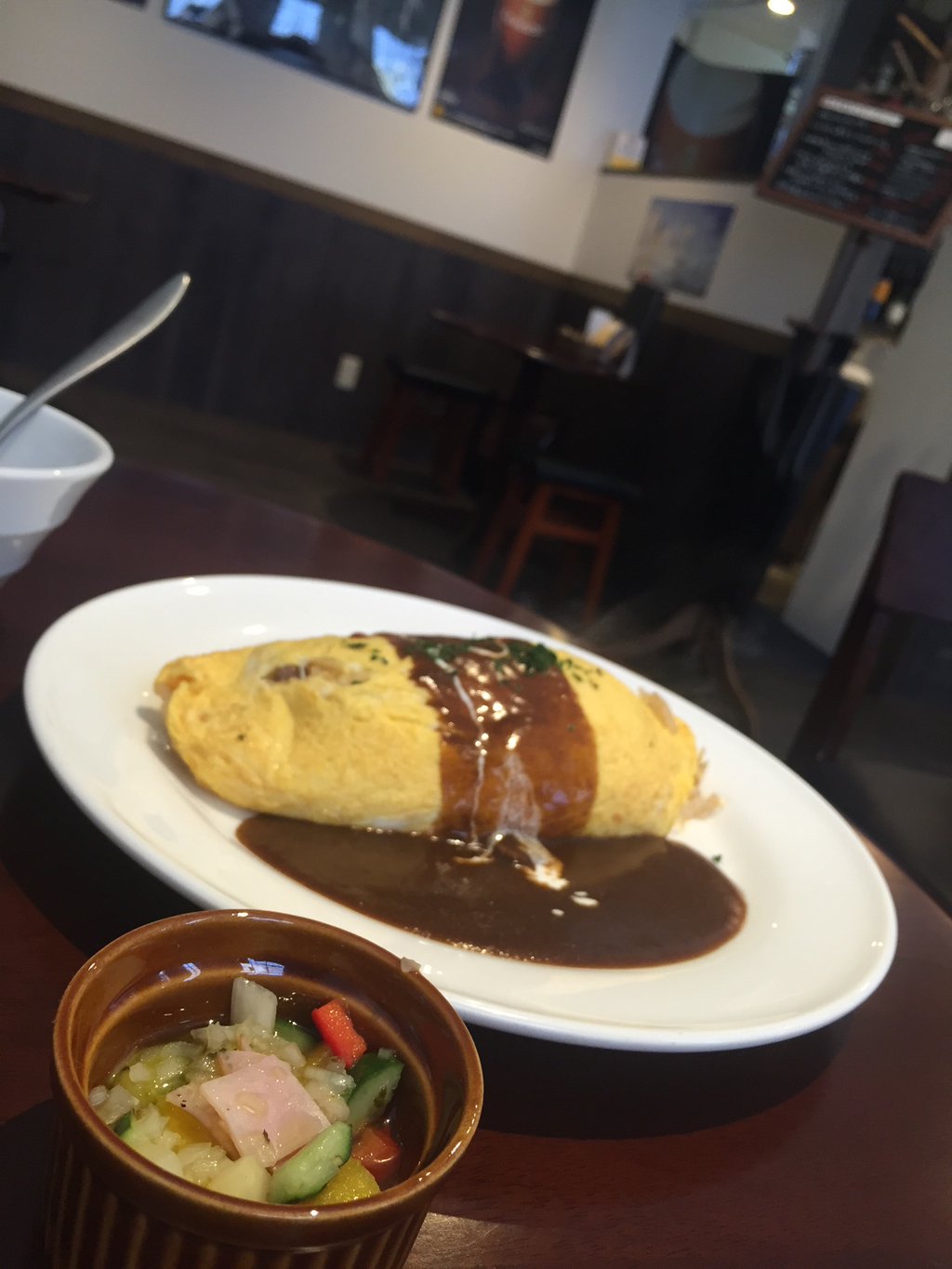 ペッパービーフごはんのデミグラスソースオムライス (少なめ-¥50) (@ St. Elmo Kitchen & Bar セントエルモ キッチンアンドバー) ペッパービーフごはんのデミグラスソースオムライス (少なめ-¥50) (@ St. Elmo Kitchen & Bar セントエルモ キッチンアンドバー)