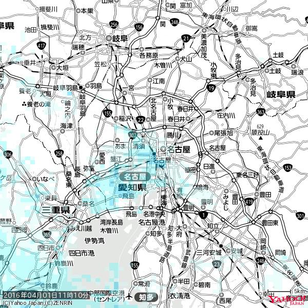 名古屋の天気(雨) 降水強度: 2.13(mm/h) 2016年04月01日 11時10分の雨雲 #雨雲bot #bot 名古屋の天気(雨) 降水強度: 2.13(mm/h) 2016年04月01日 11時10分の雨雲 #雨雲bot #bot