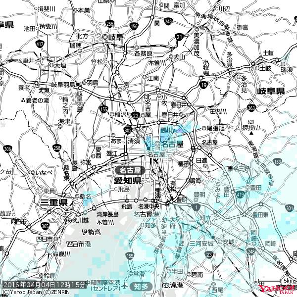 名古屋の天気(雨) 降水強度: 1.05(mm/h) 2016年04月04日 12時15分の雨雲 #雨雲bot #bot 名古屋の天気(雨) 降水強度: 1.05(mm/h) 2016年04月04日 12時15分の雨雲 #雨雲bot #bot