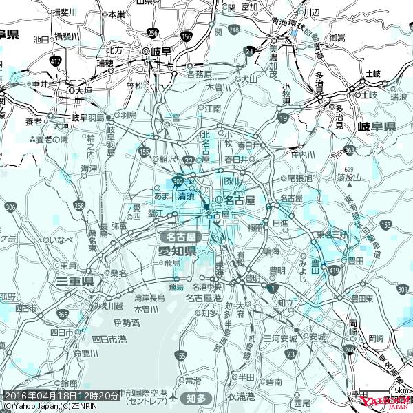 名古屋の天気(雨) 降水強度: 2.13(mm/h) 2016年04月18日 12時20分の雨雲 #雨雲bot #bot 名古屋の天気(雨) 降水強度: 2.13(mm/h) 2016年04月18日 12時20分の雨雲 #雨雲bot #bot