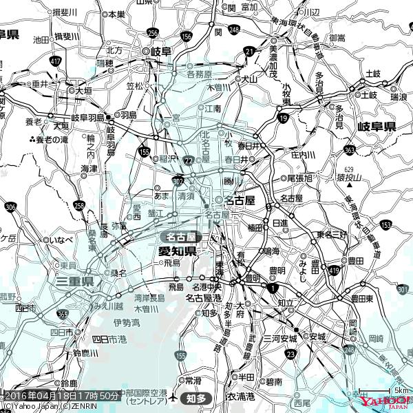 名古屋の天気(雨) 降水強度: 0.35(mm/h) 2016年04月18日 17時50分の雨雲 #雨雲bot #bot 名古屋の天気(雨) 降水強度: 0.35(mm/h) 2016年04月18日 17時50分の雨雲 #雨雲bot #bot